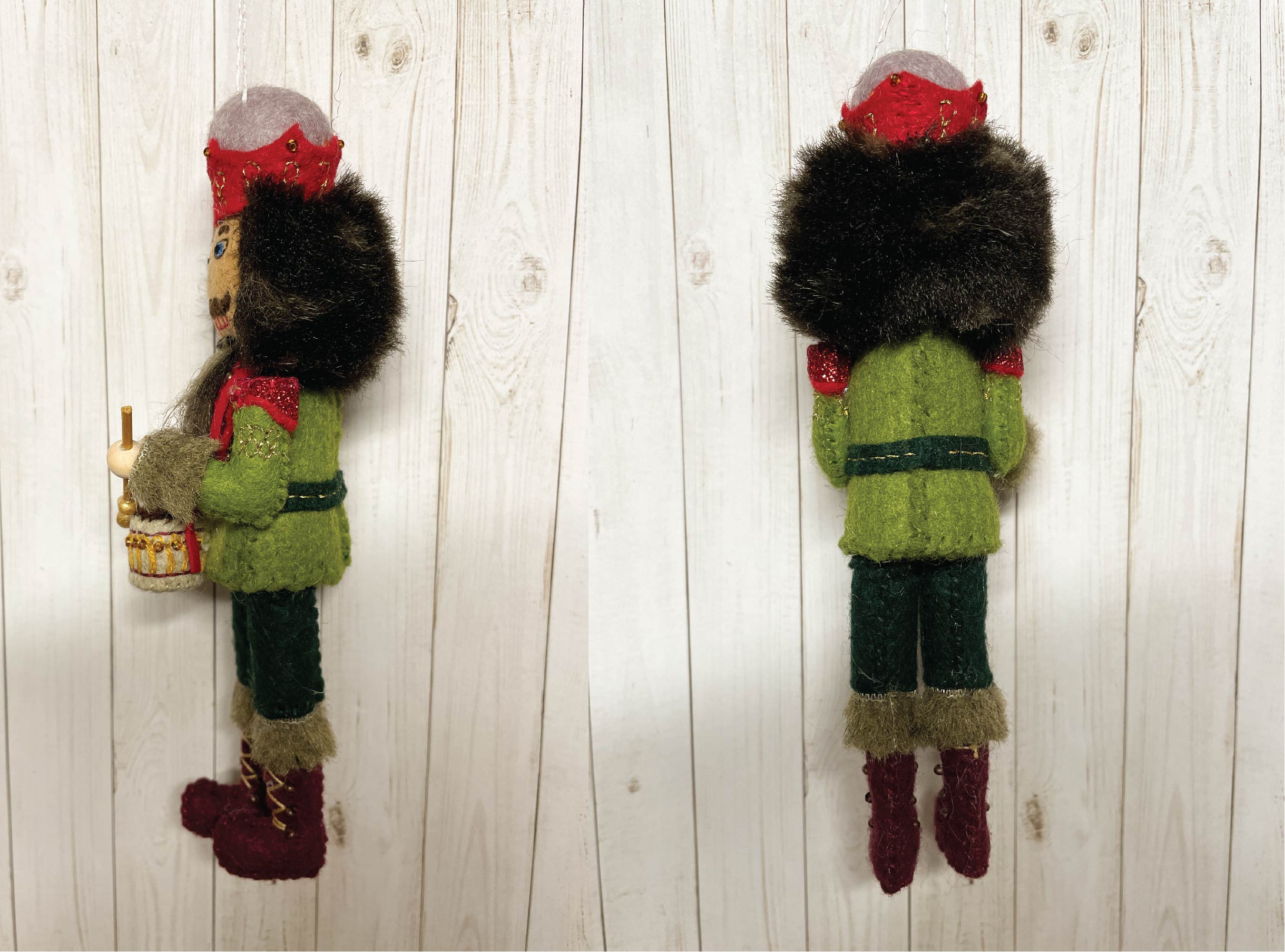 Nathan the Nutcracker Ornament Embroidery and Hand Sewing Pattern