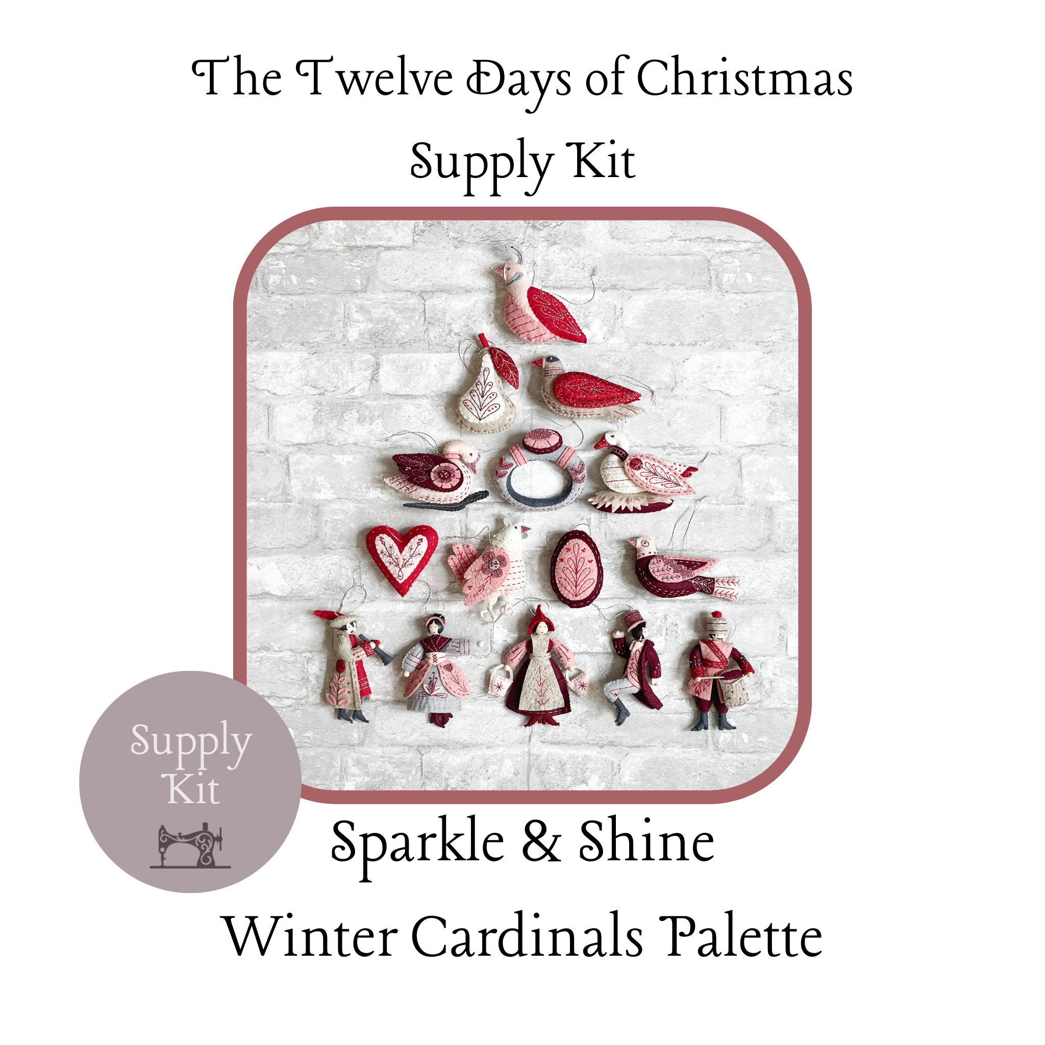 Sparkle & Shine Winter Cardinals Palette for the Twelve Days of Christmas Series