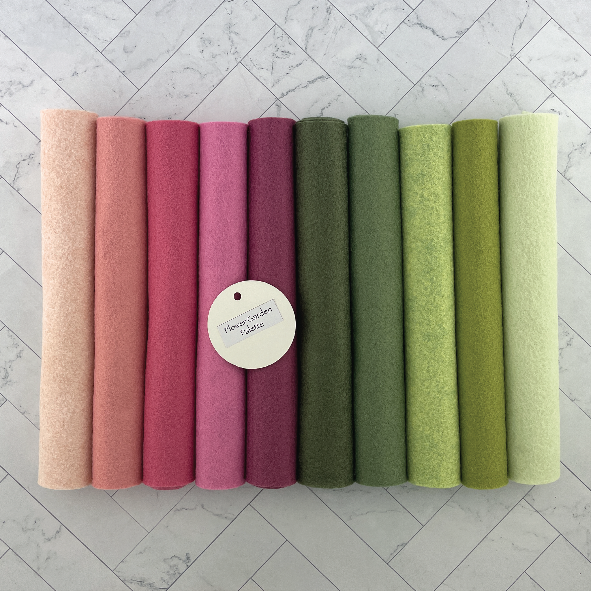 Olive Green Wool Blend Felt