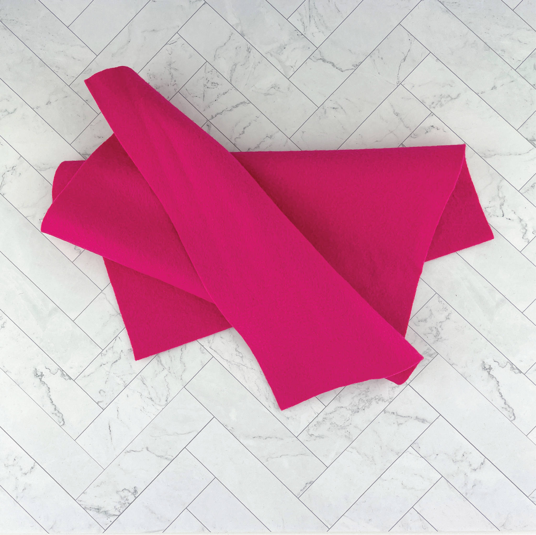 Fuschia Wool Blend Felt