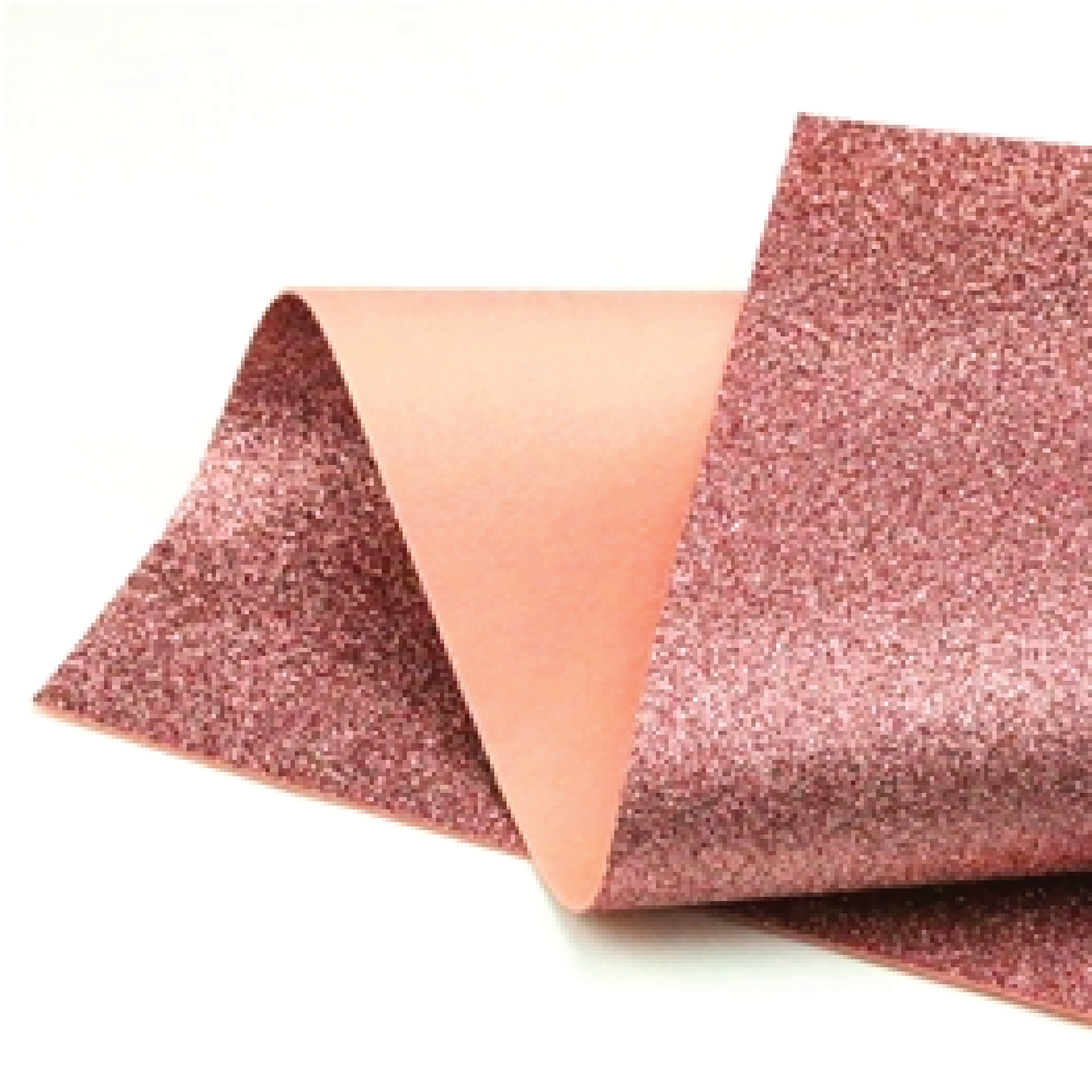 Rose Pink Glitter Wool Felt