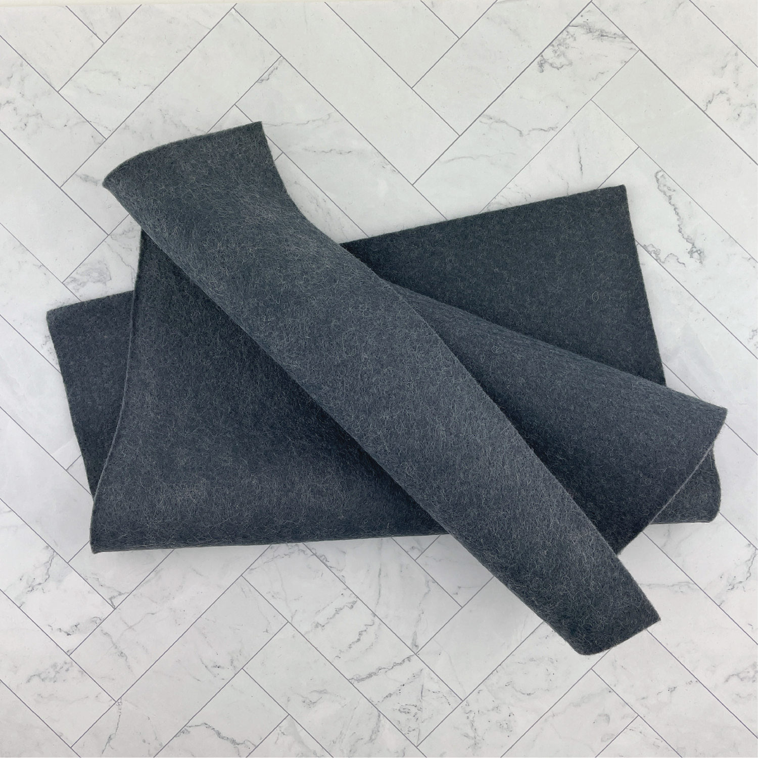 Graphite Wool Blend Felt
