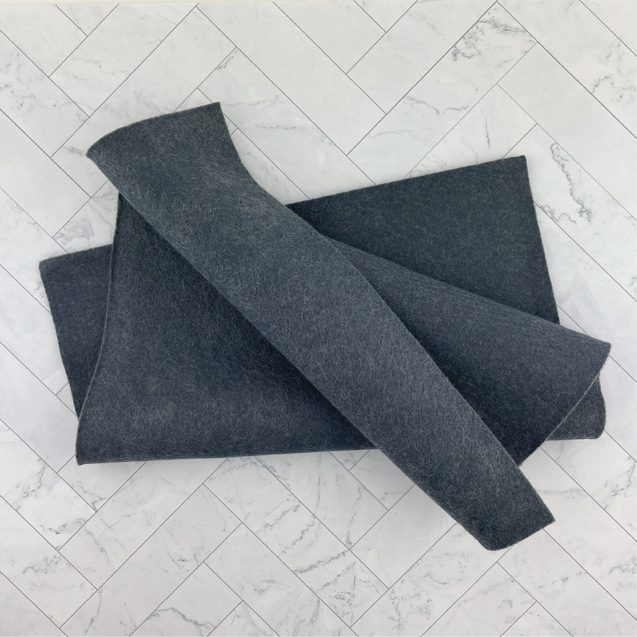 Graphite Wool Blend Felt