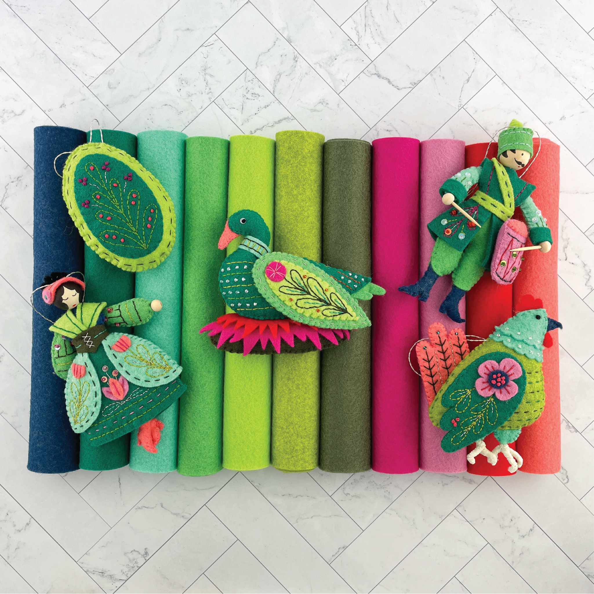 Jewel I Palette Merino Wool Blend Felt Sheets