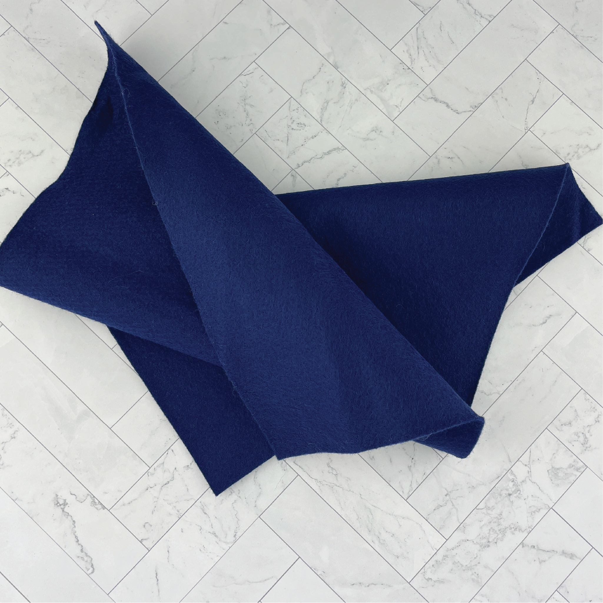 Midnight Blue Wool Blend Felt