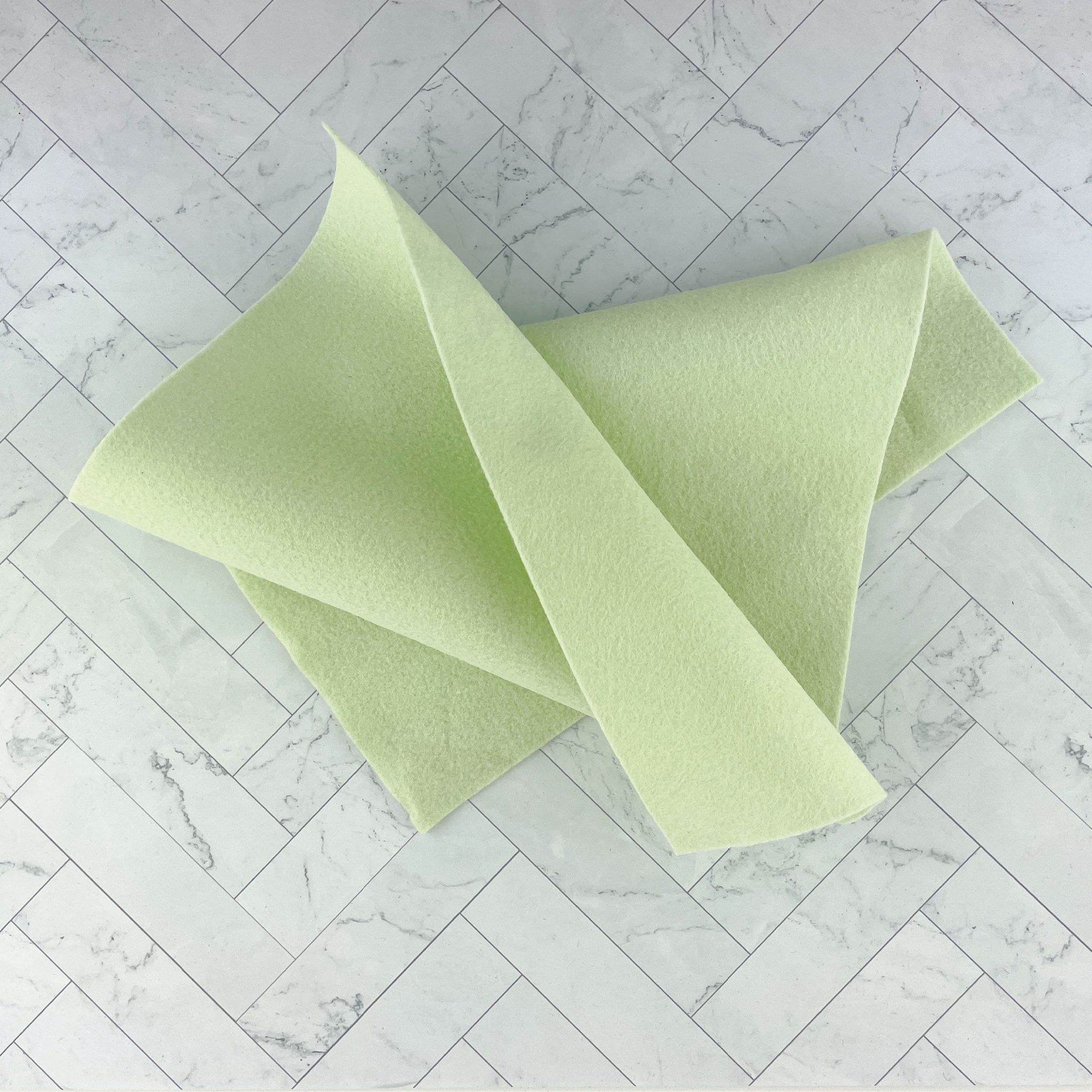 Mint Wool Blend Felt
