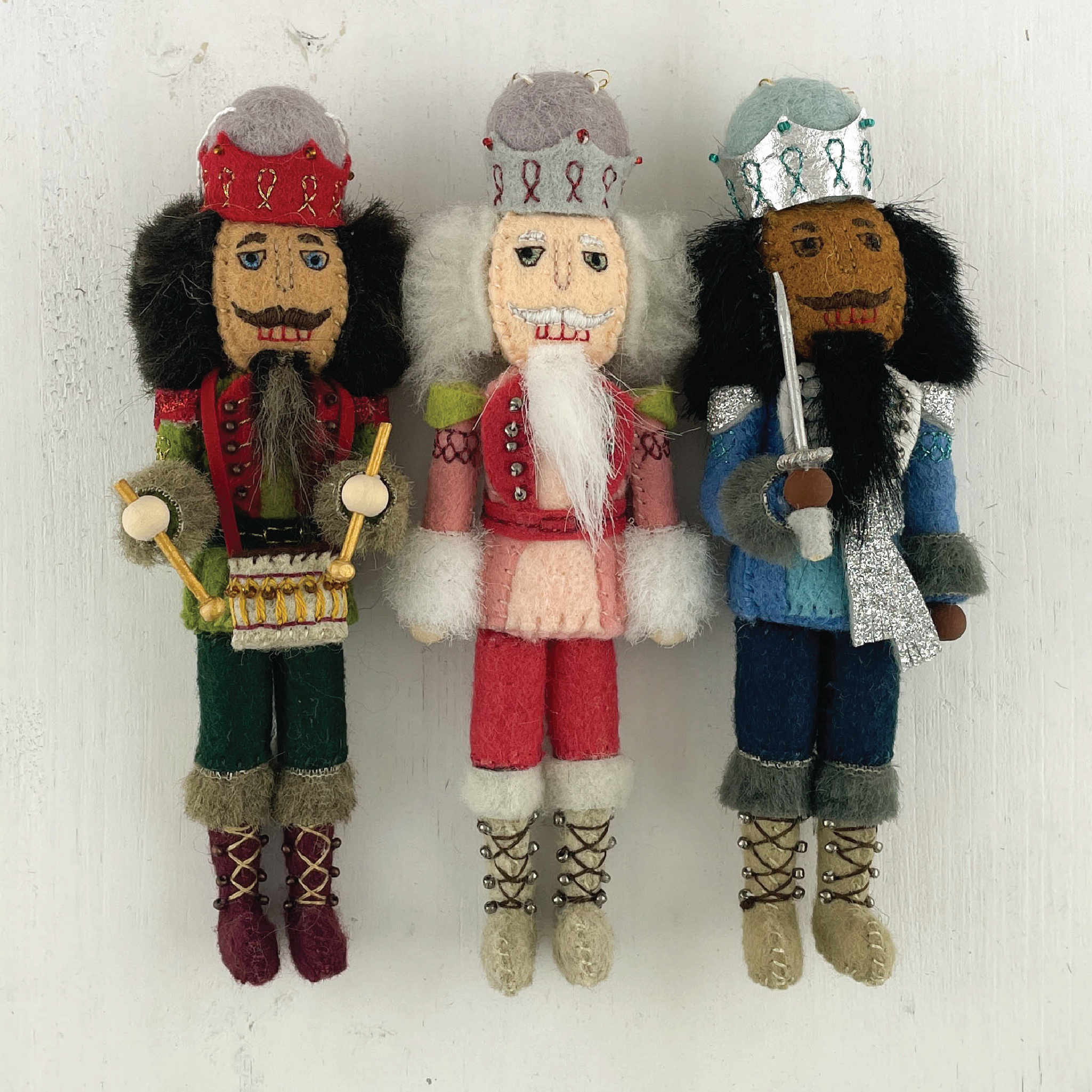 Nathan the Nutcracker Ornament Embroidery and Hand Sewing Pattern