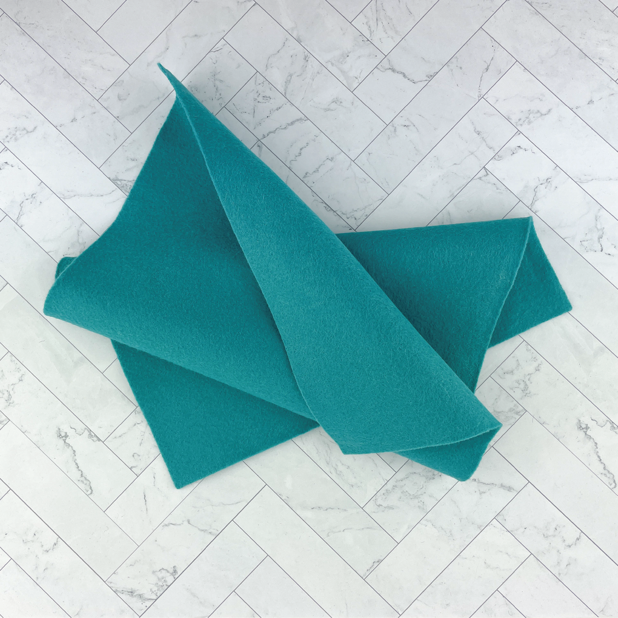 Peacock Wool Blend Felt