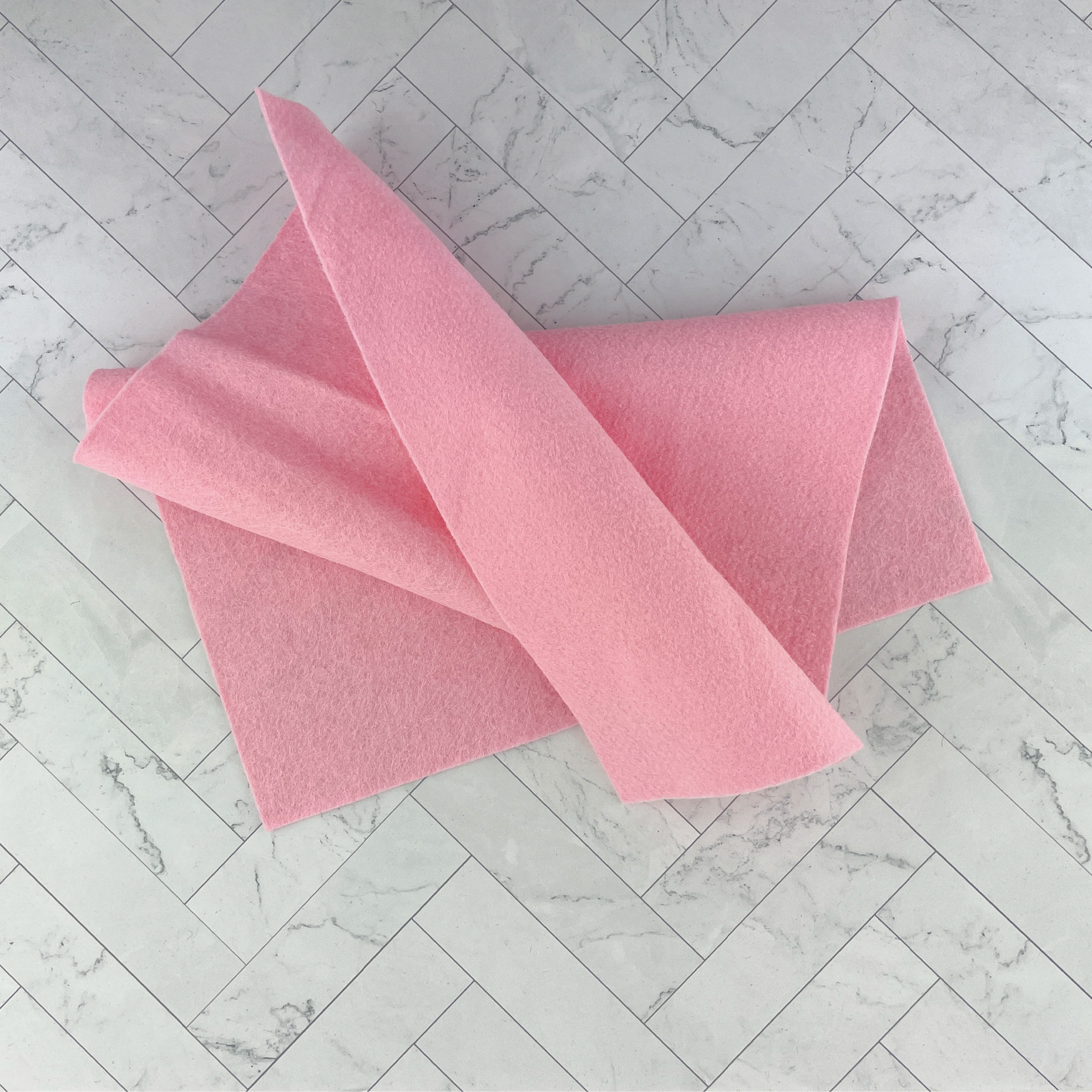 Pink Wool Blend Felt