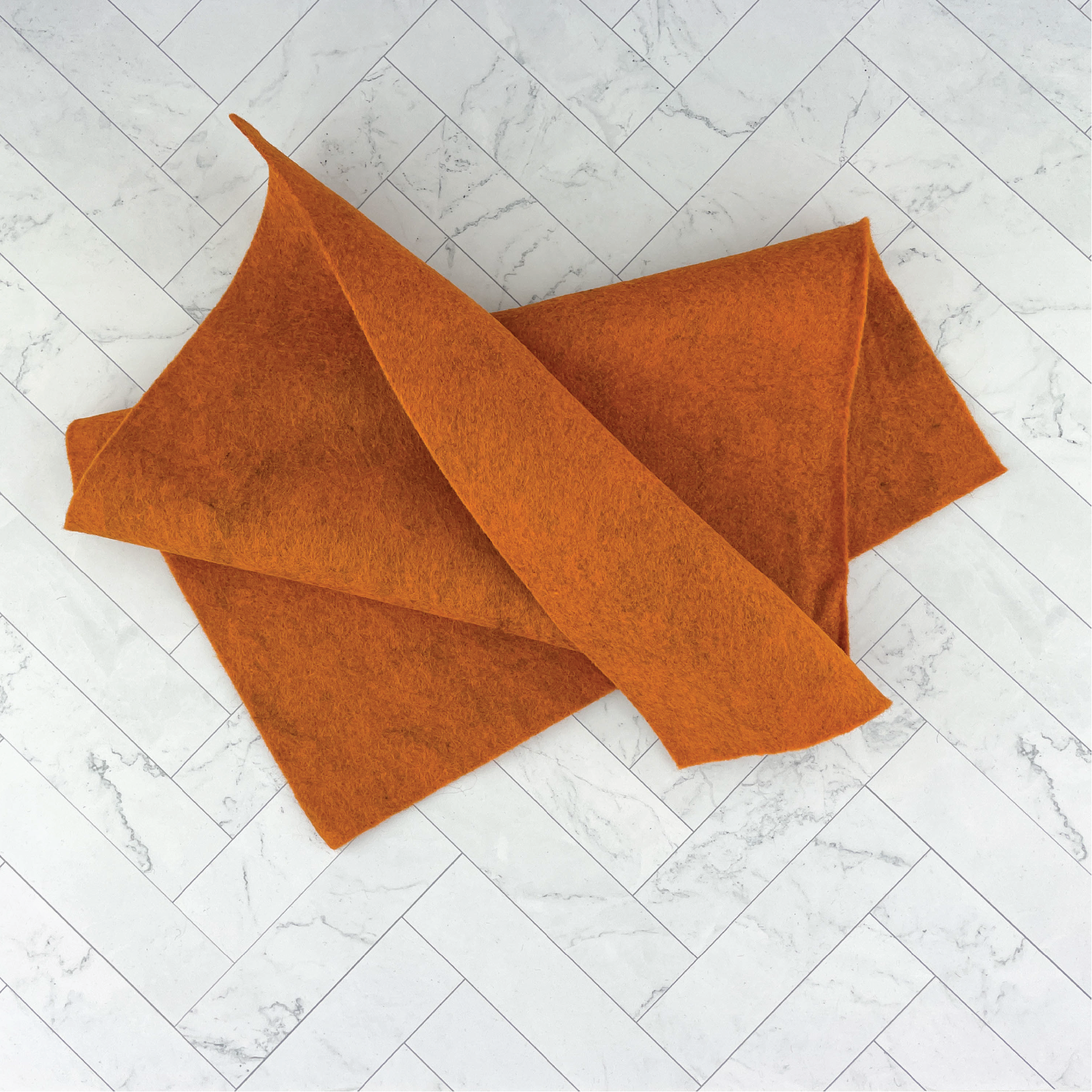 Pumpkin Wool Blend Felt