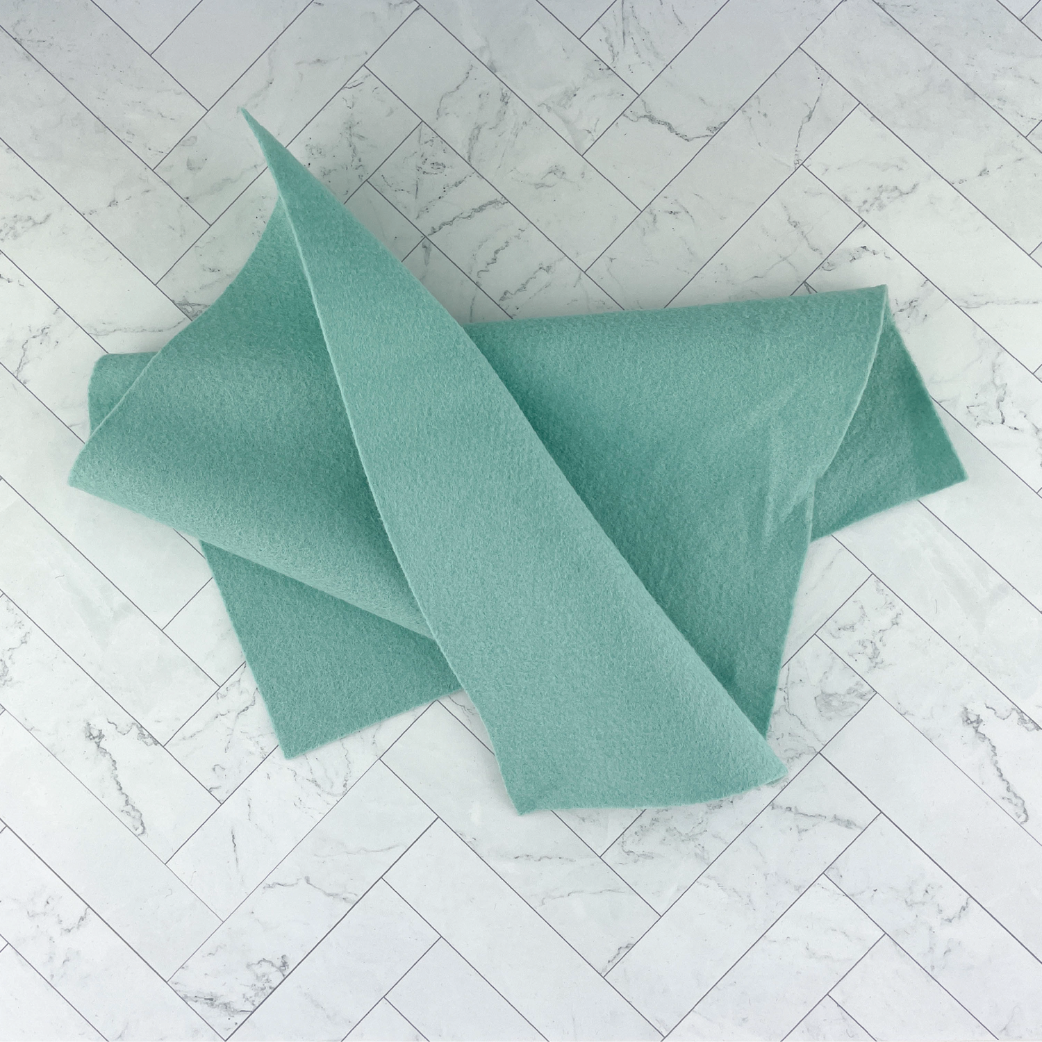 Retro Blue Wool Blend Felt
