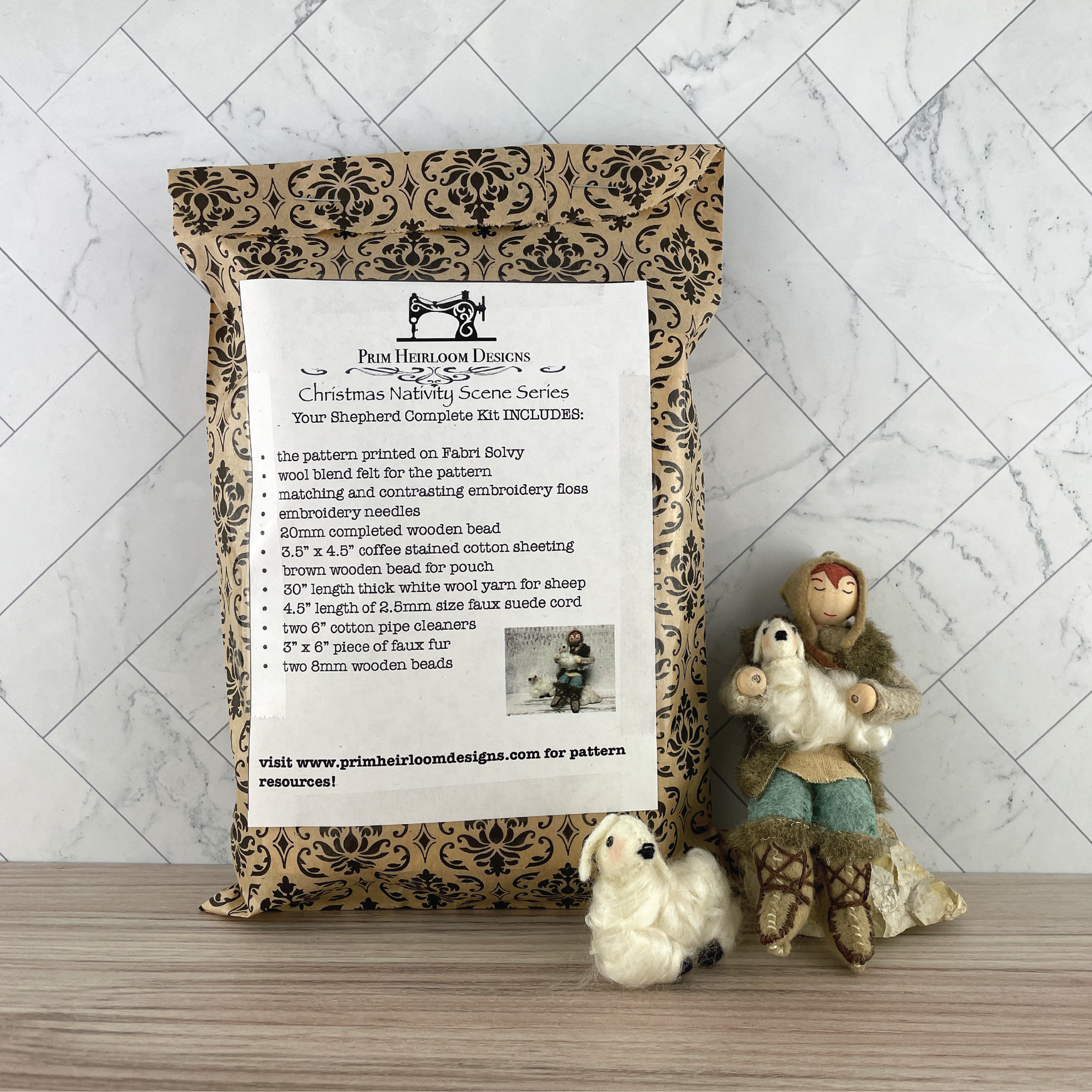 Christmas Nativity Series Shepherd & Sheep Craft Kit
