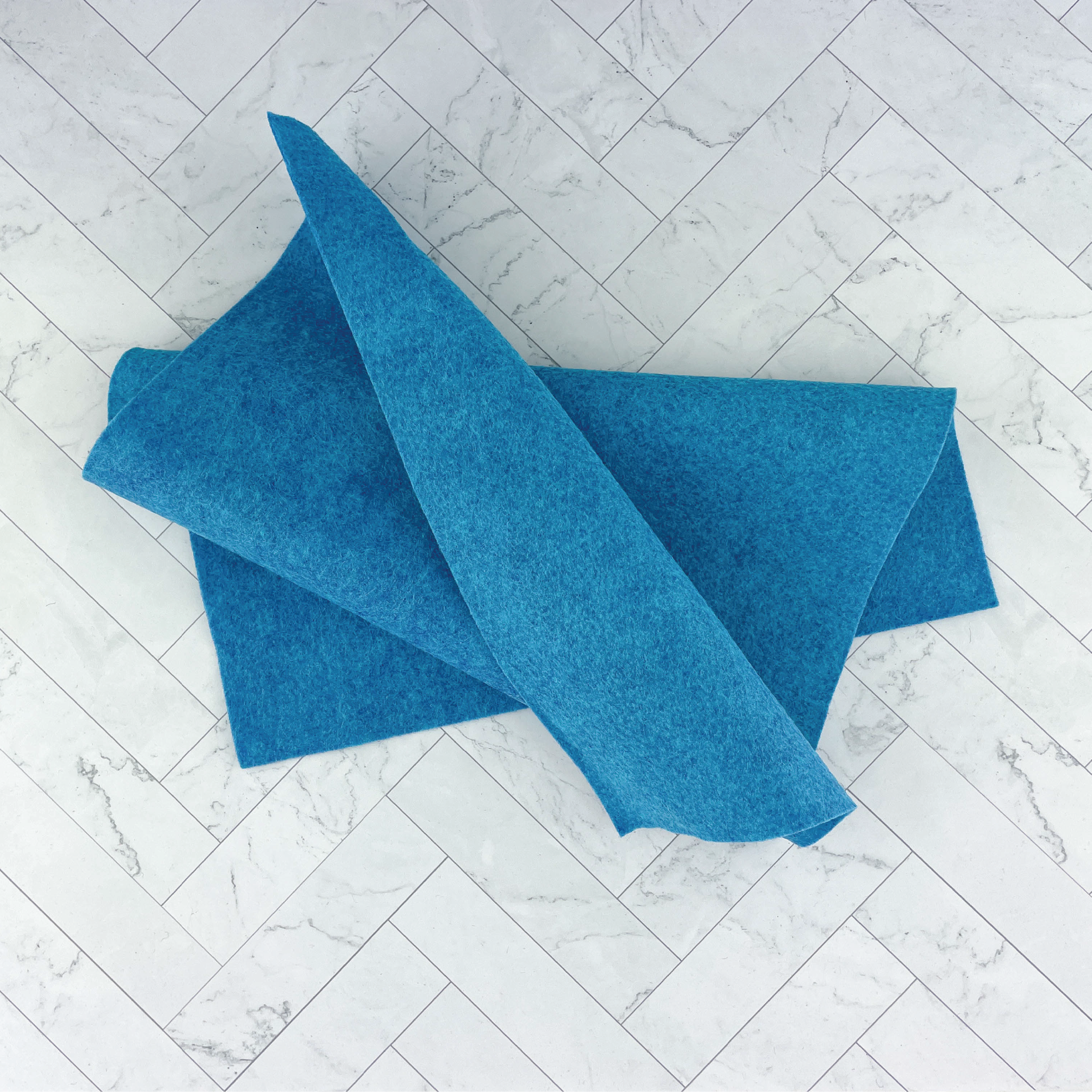 Tropical Blue Wool Blend Felt