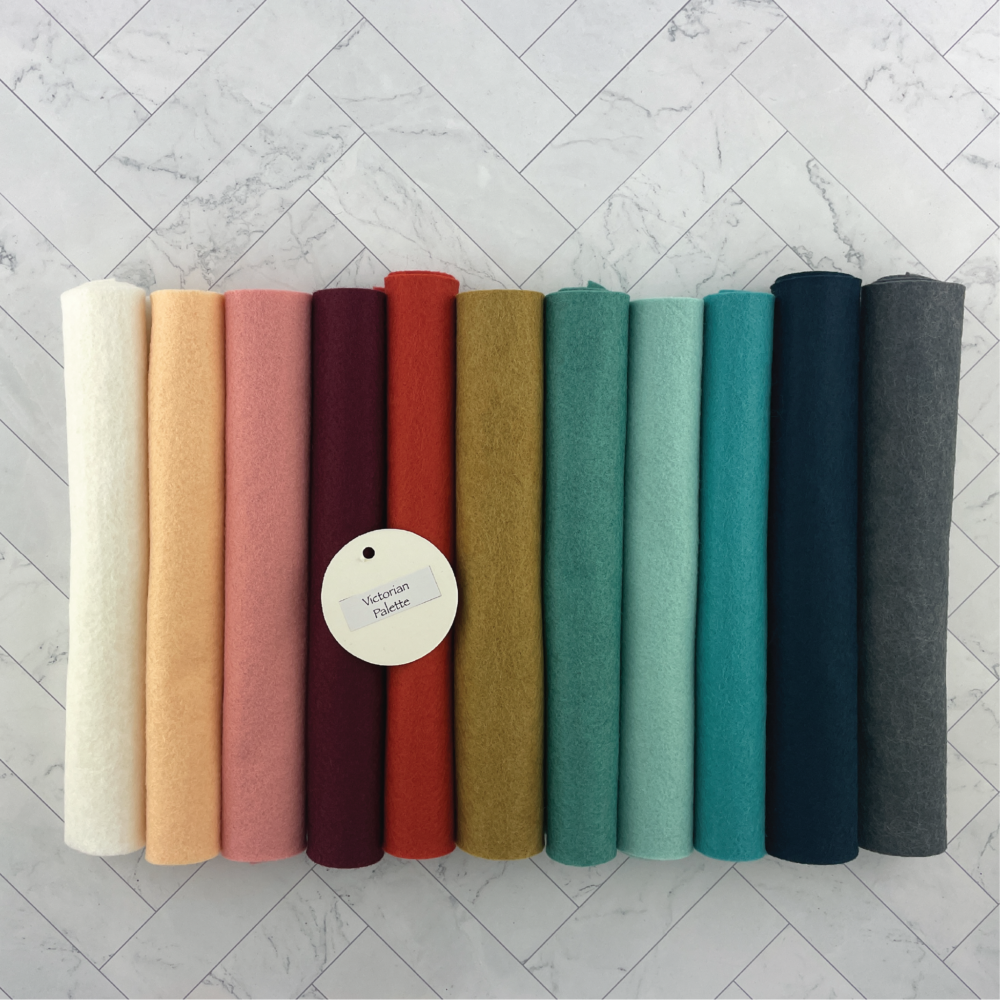 Light Peach Wool Blend Felt