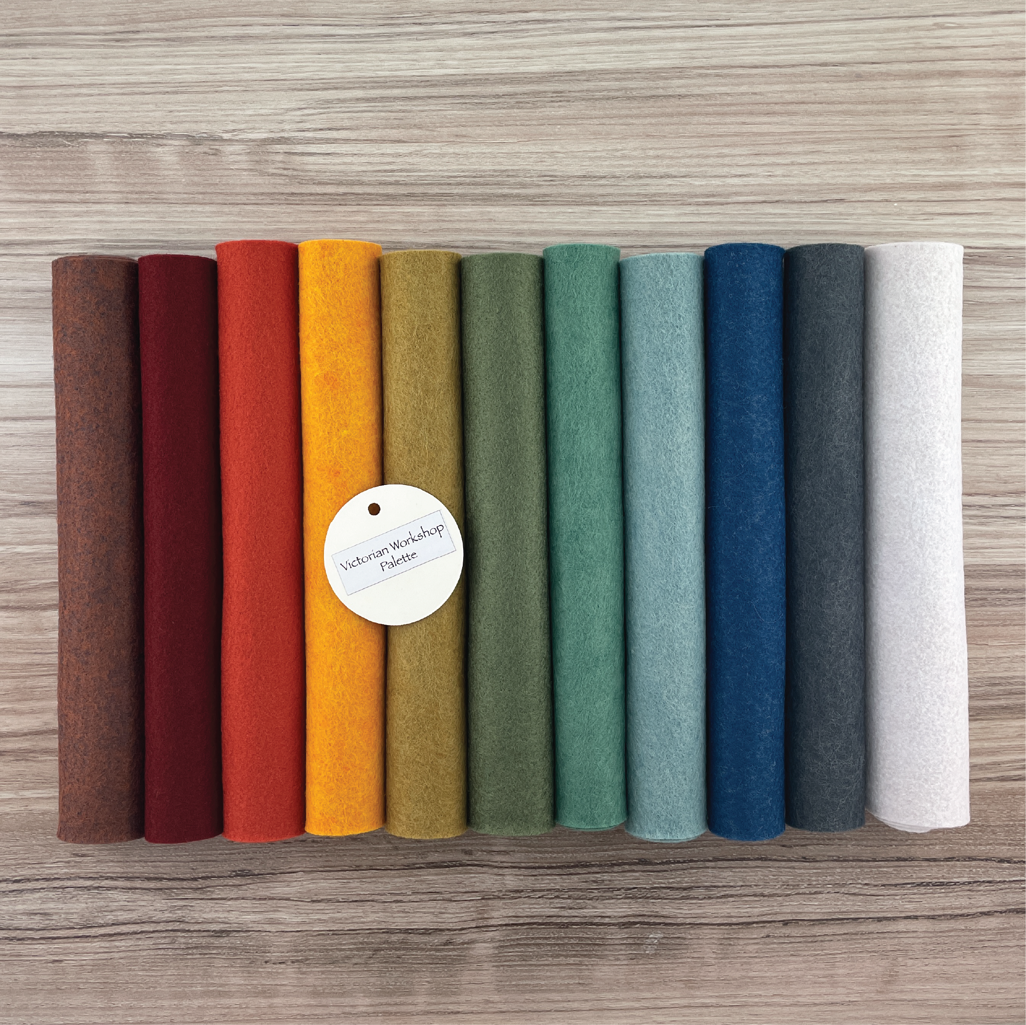 Burnt Umber Wool Blend Felt