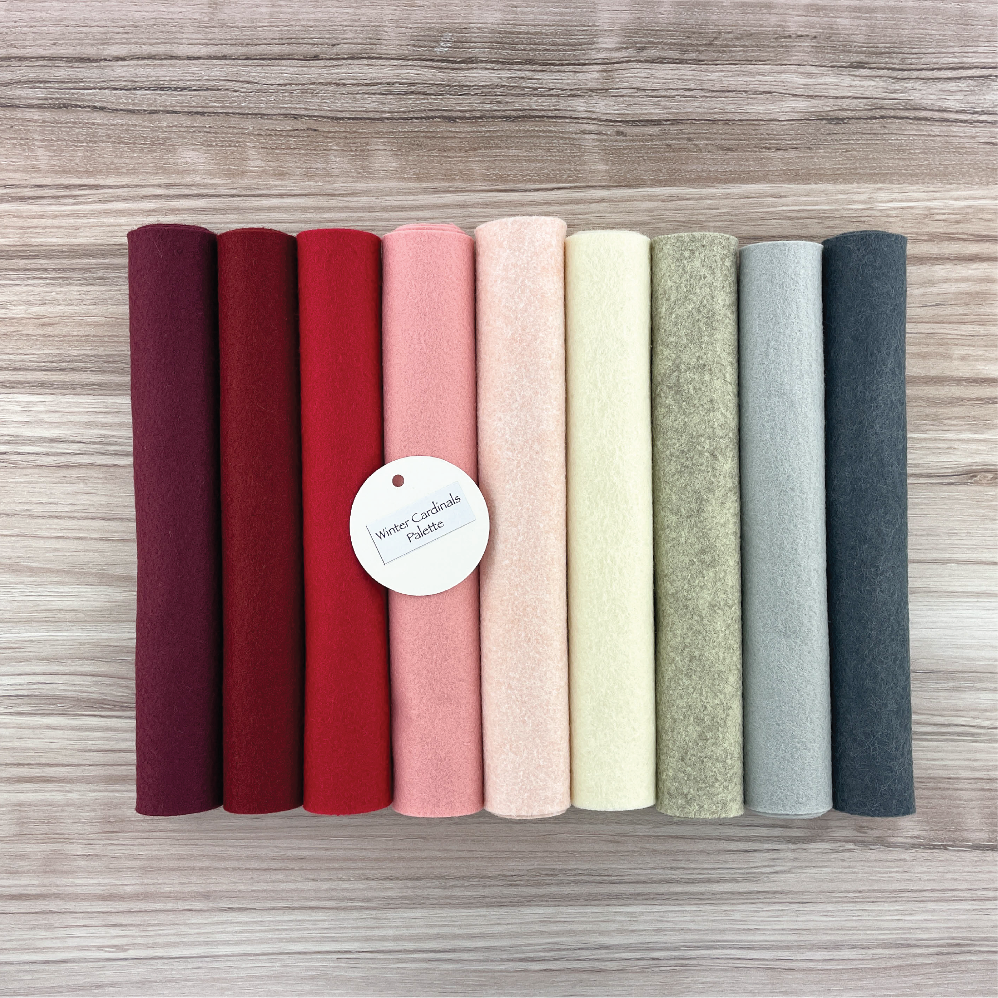 Red Wool Blend Felt