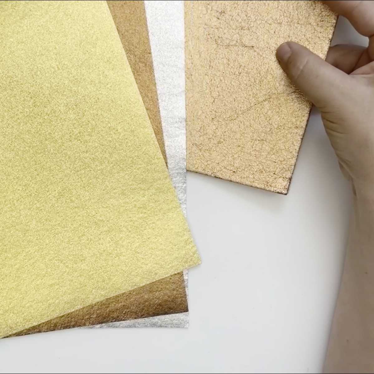 Comparison Study:  Metallic Wool Felt vs. Metallic Polyester Felt, what's the difference?