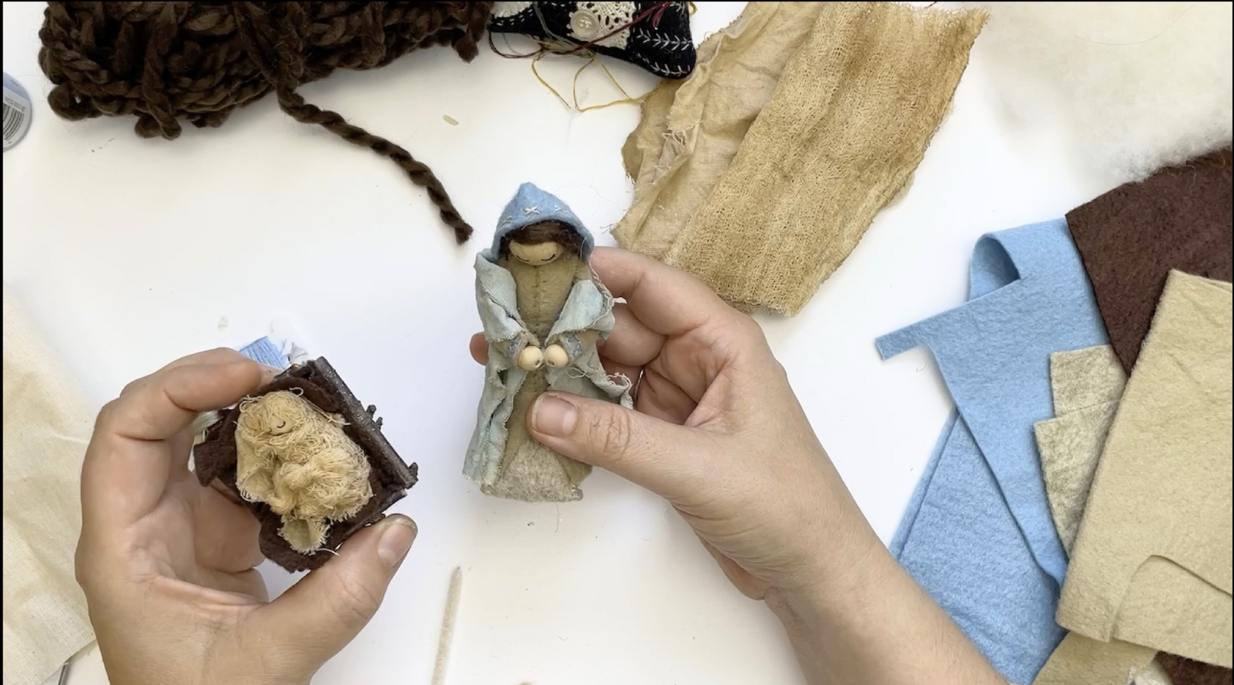 From Pattern to Perfection; Crafting Mary & Baby Jesus