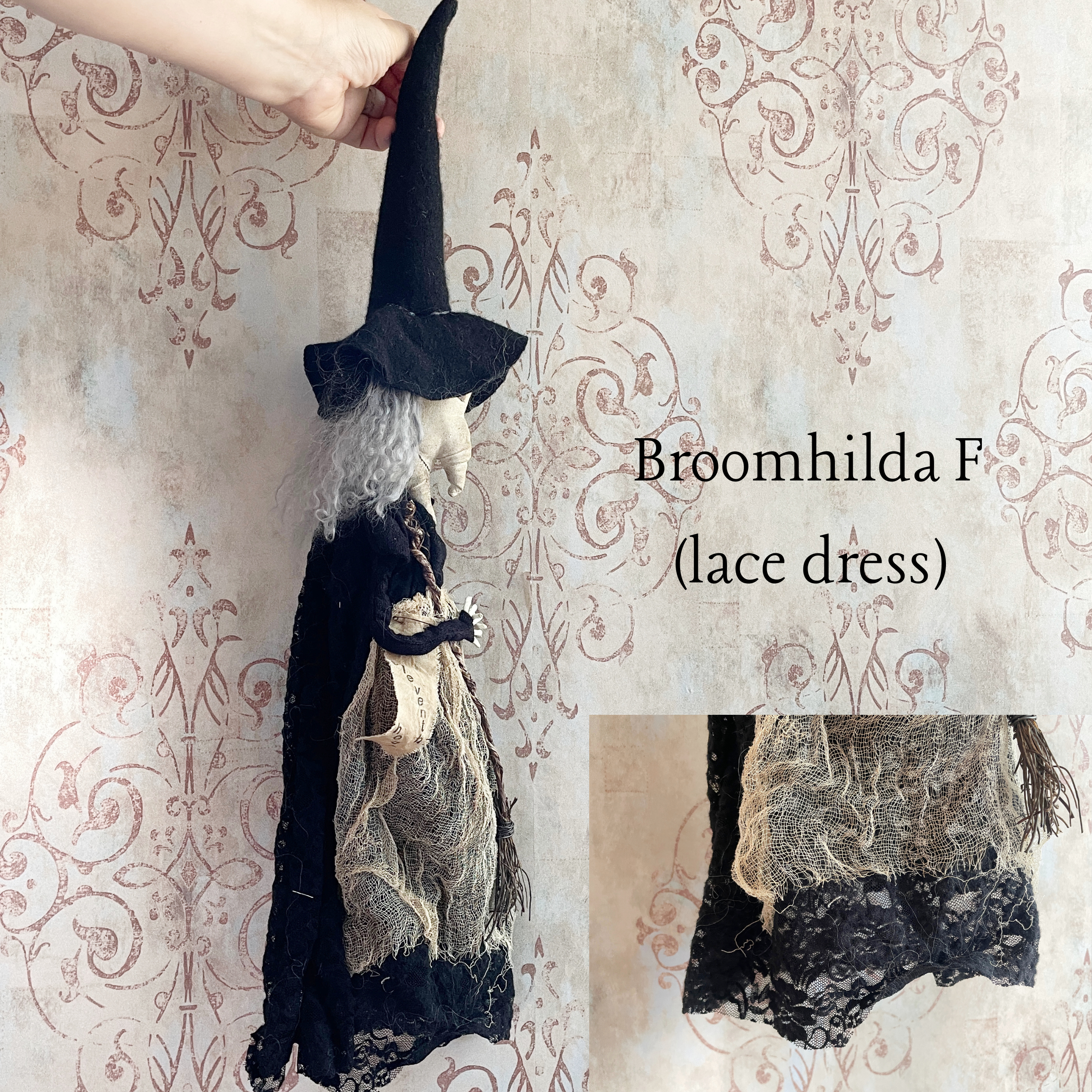 Rustic Witch Door Hanger / Halloween Witch Wall Decor / Primitive Autumn Witch / Kitchen Witch