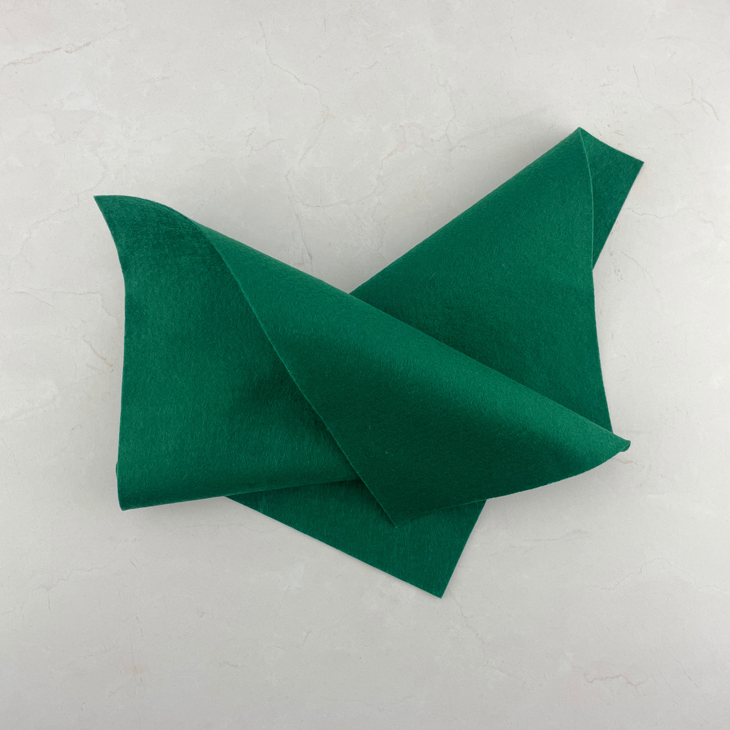Christmas Green Wool Blend Felt