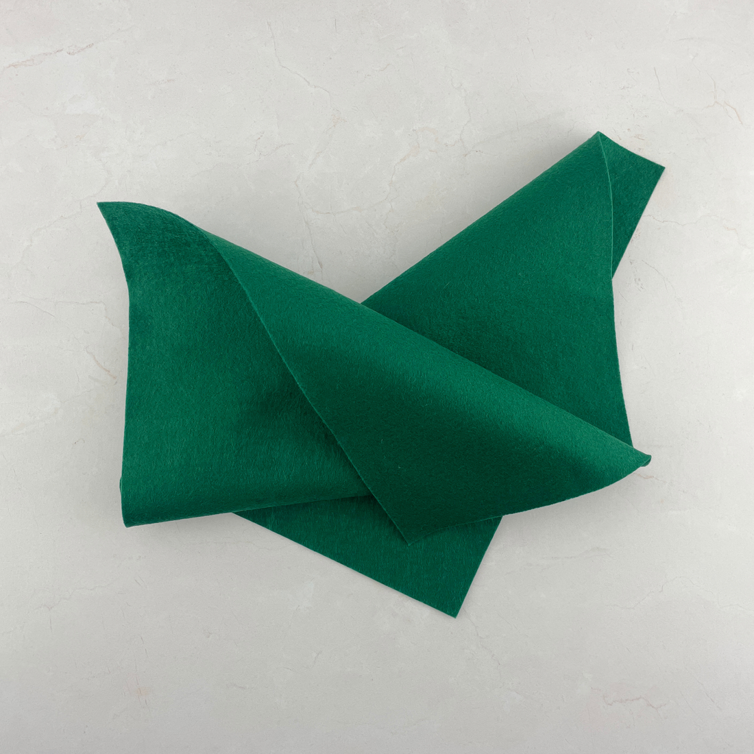 Christmas Green Wool Blend Felt