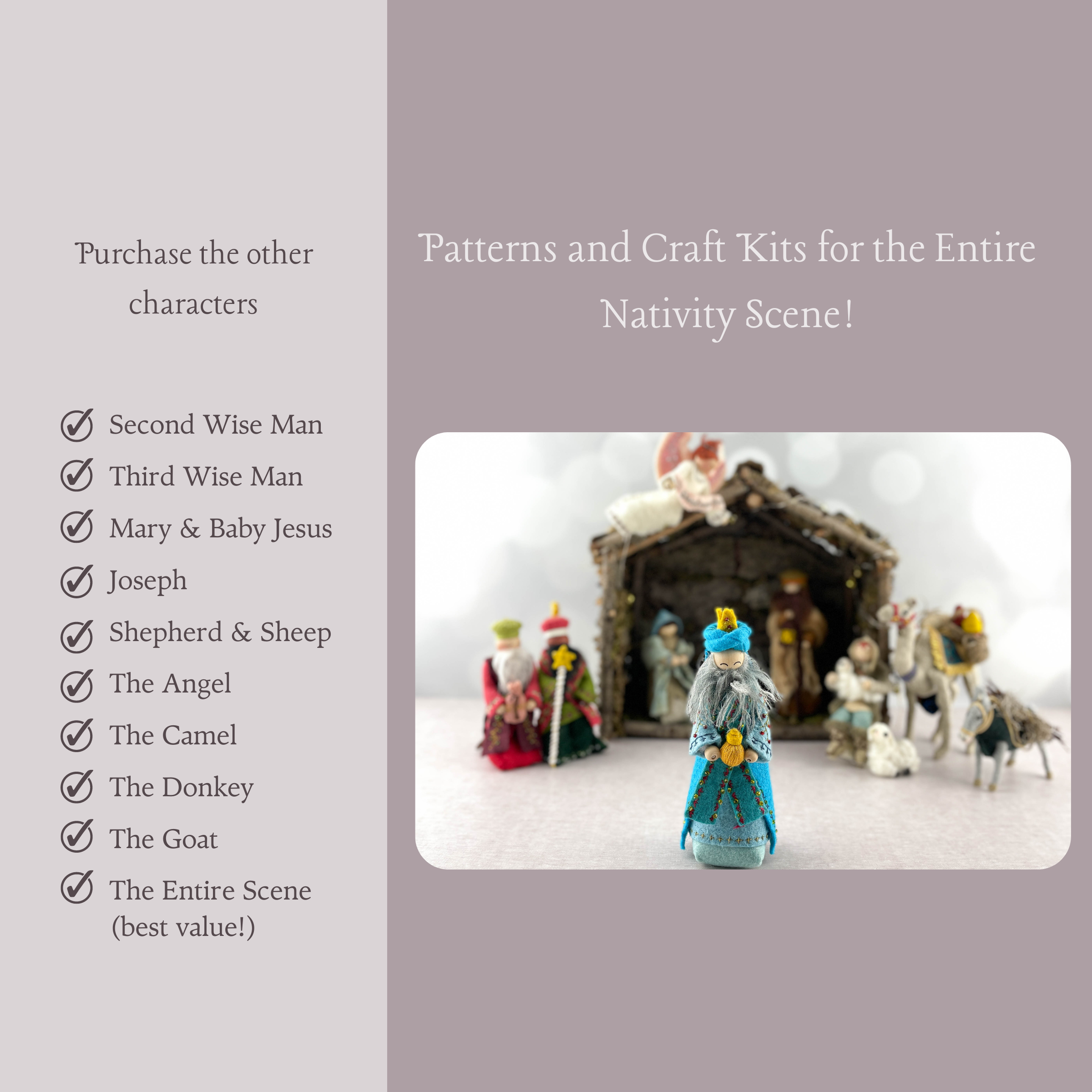 Christmas Nativity Series First Wise Man Craft Kit