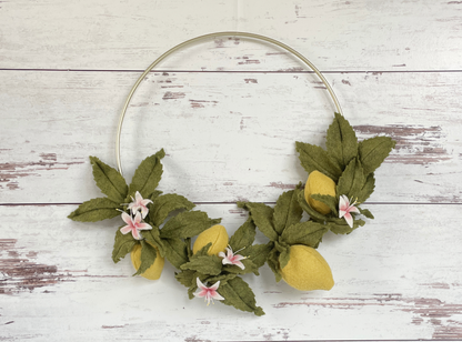 Felt Meyer Lemon Wreath Digital Pattern