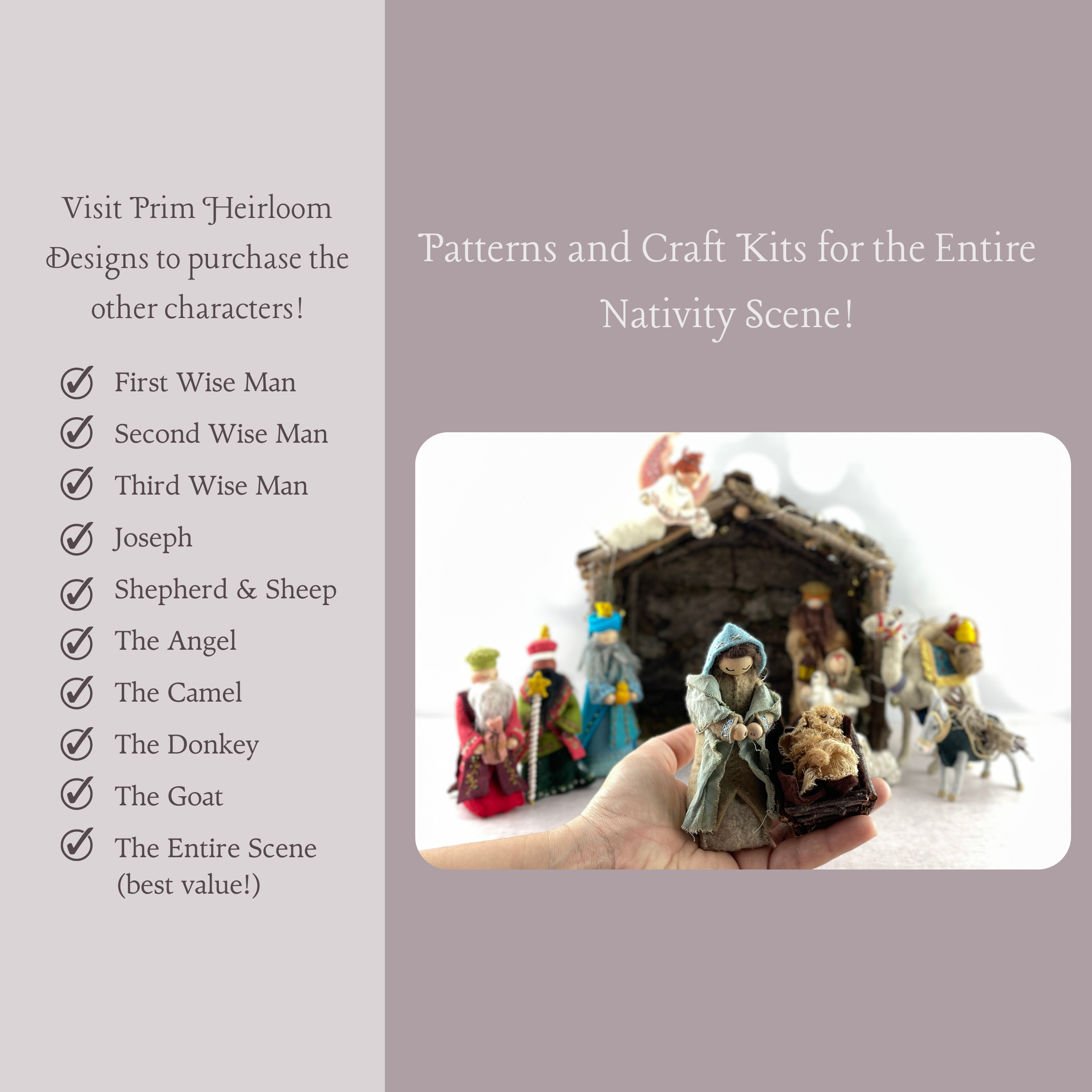 Christmas Nativity Series Mary &amp; Baby Jesus Craft Kit