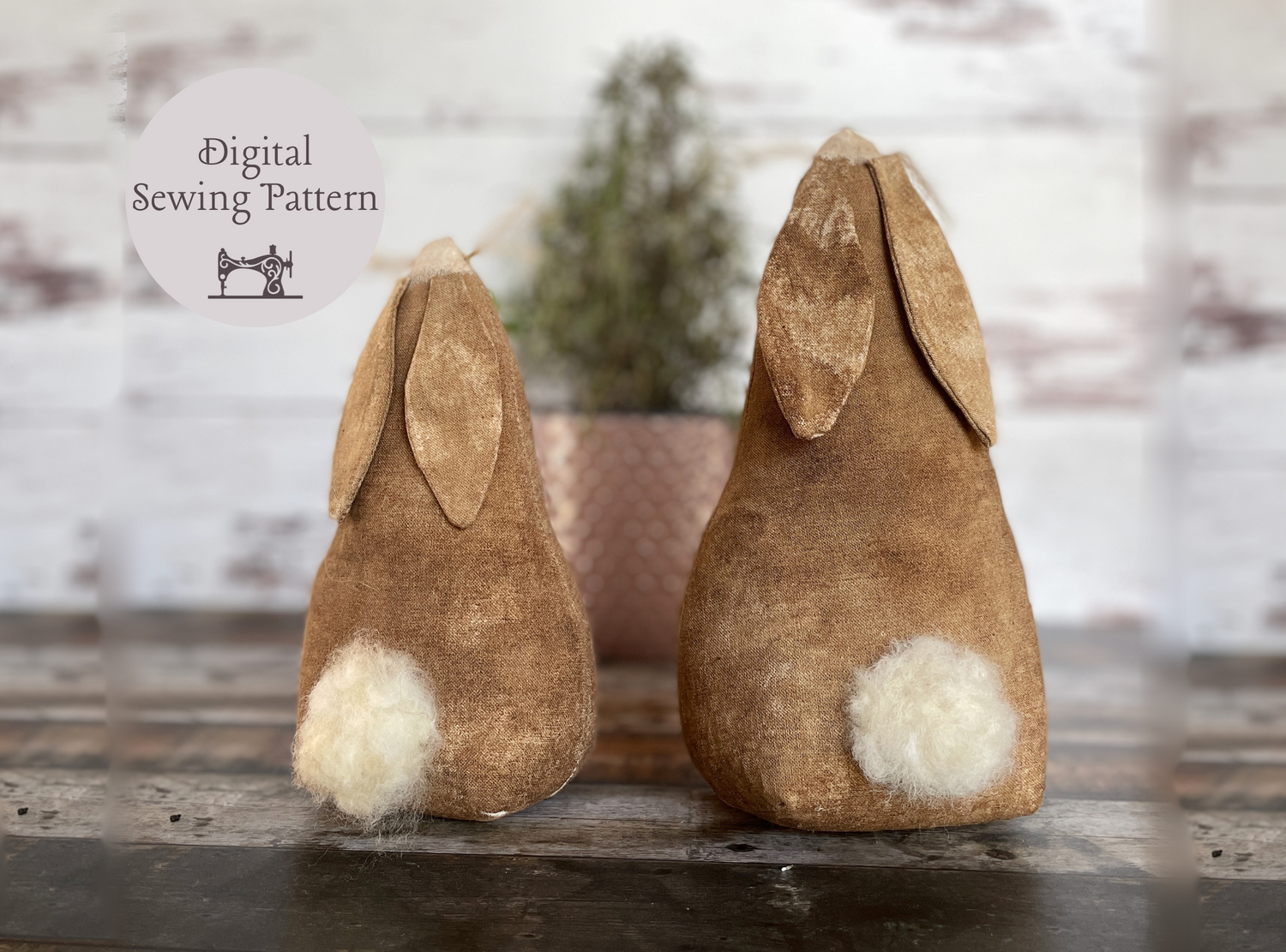 Primitive Cotton Tail Bunny Sewing Pattern