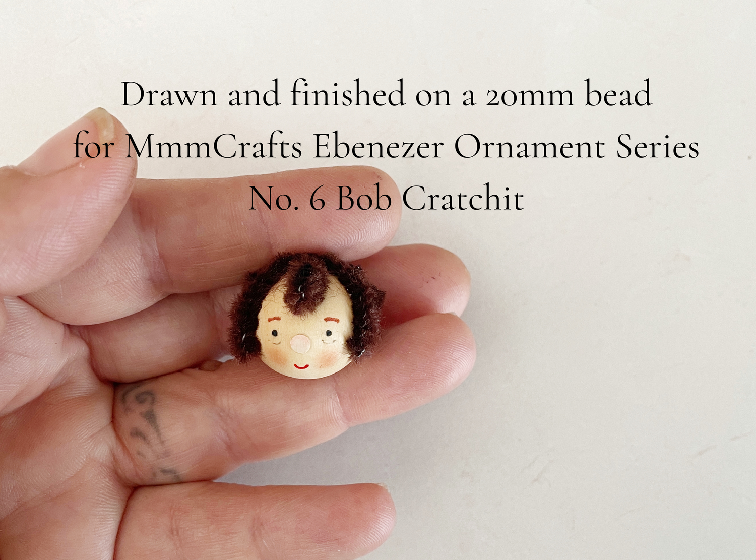 Bob Cratchit Ebenezer Series Wooden Heads 20mm