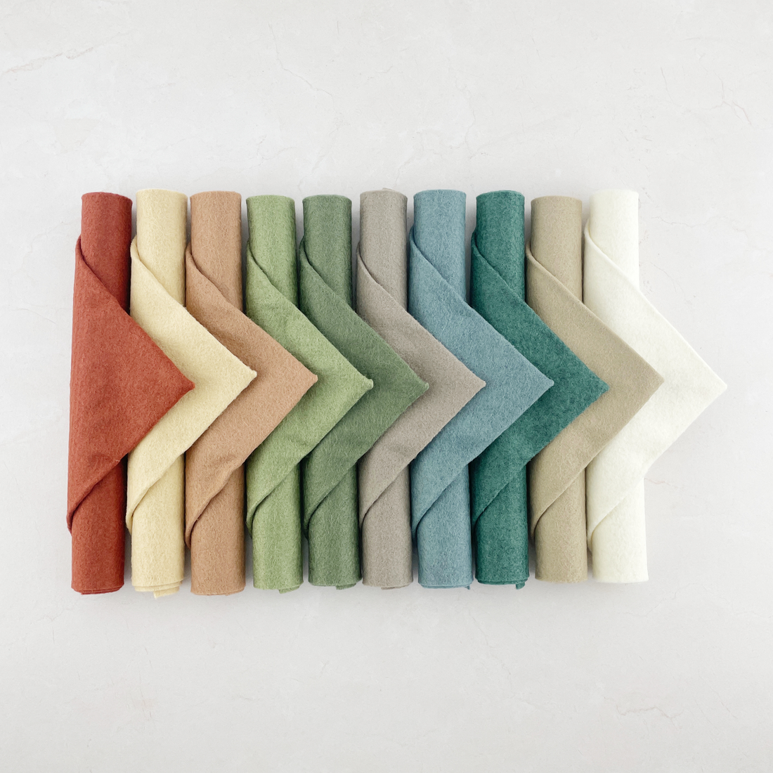 Earthy Boho Palette Curated Wool Blend Felt Bundle