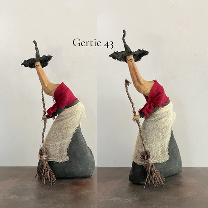 Handmade Halloween or Autumn Witch / Handcrafted Fall Decor