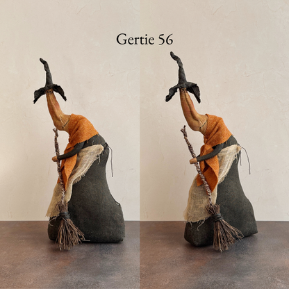Handmade Halloween or Autumn Witch / Handcrafted Fall Decor