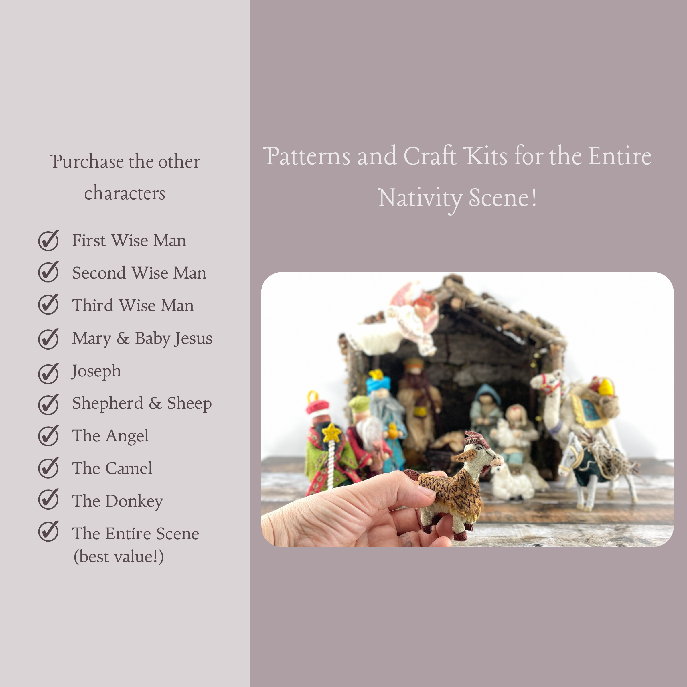 Christmas Nativity Series The Goat Craft Kit