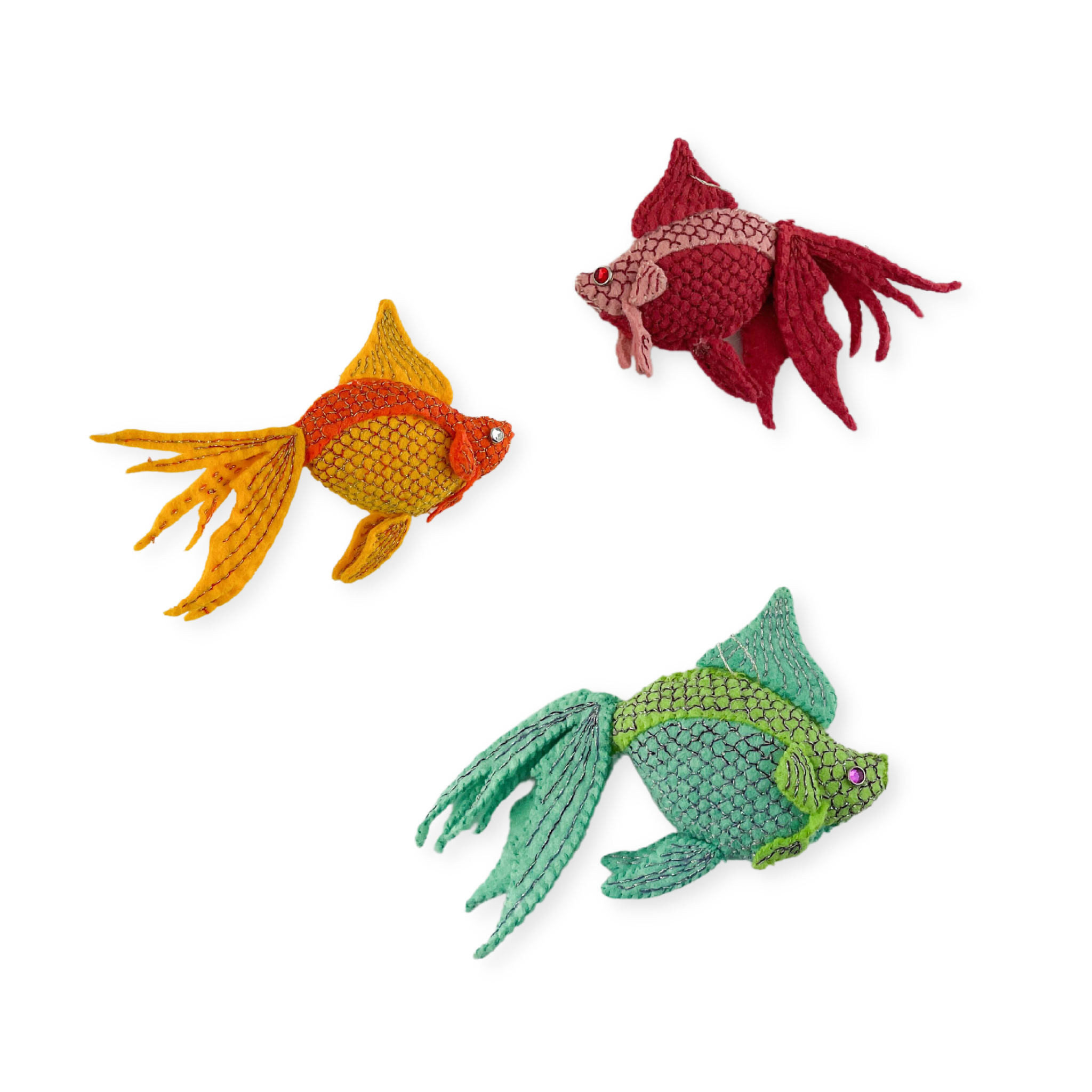 Goldie The Goldfish Ornament Hand Sewing Pattern