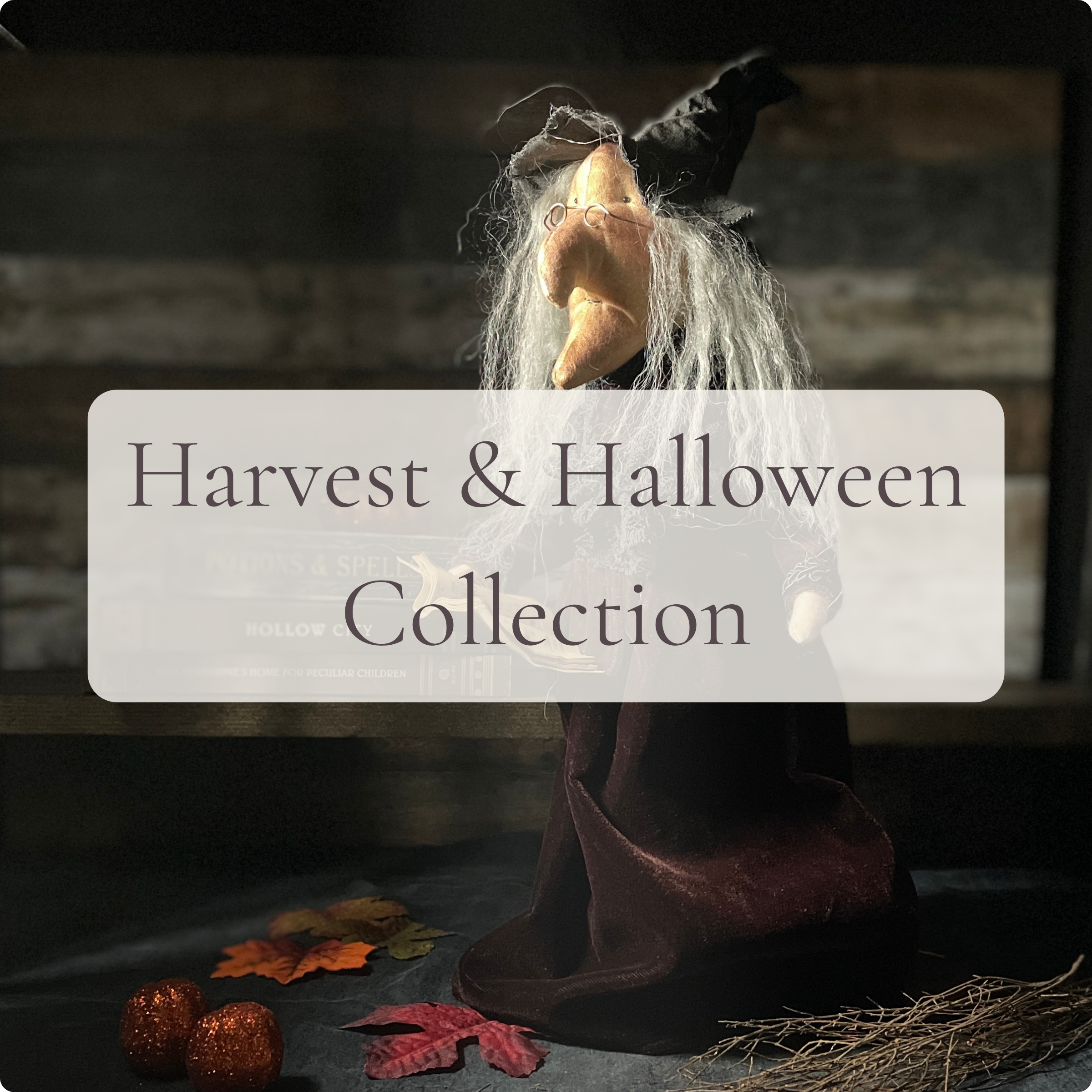 Handmade Halloween , Fall and Autumn decor, Artist made
