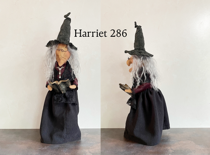 Handmade Halloween Harriet Witch Doll Fall Home Decor / Autumn Folk Art Handmade OOAK Fabric Doll / One of a Kind Handmade Witch