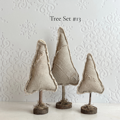 Rustic Handmade and Whimsical Christmas Trees