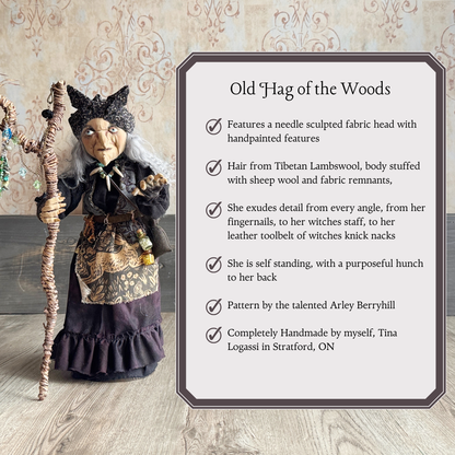 Old Hag of the Woods; a Woodland Witch or Gypsy Figure