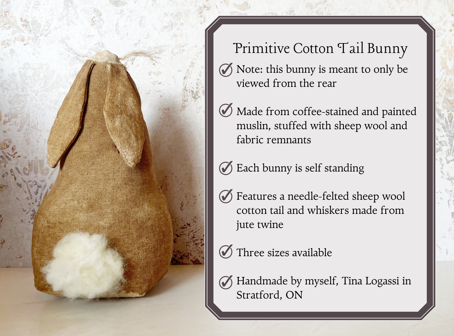 Primitive Cotton Tail Bunny