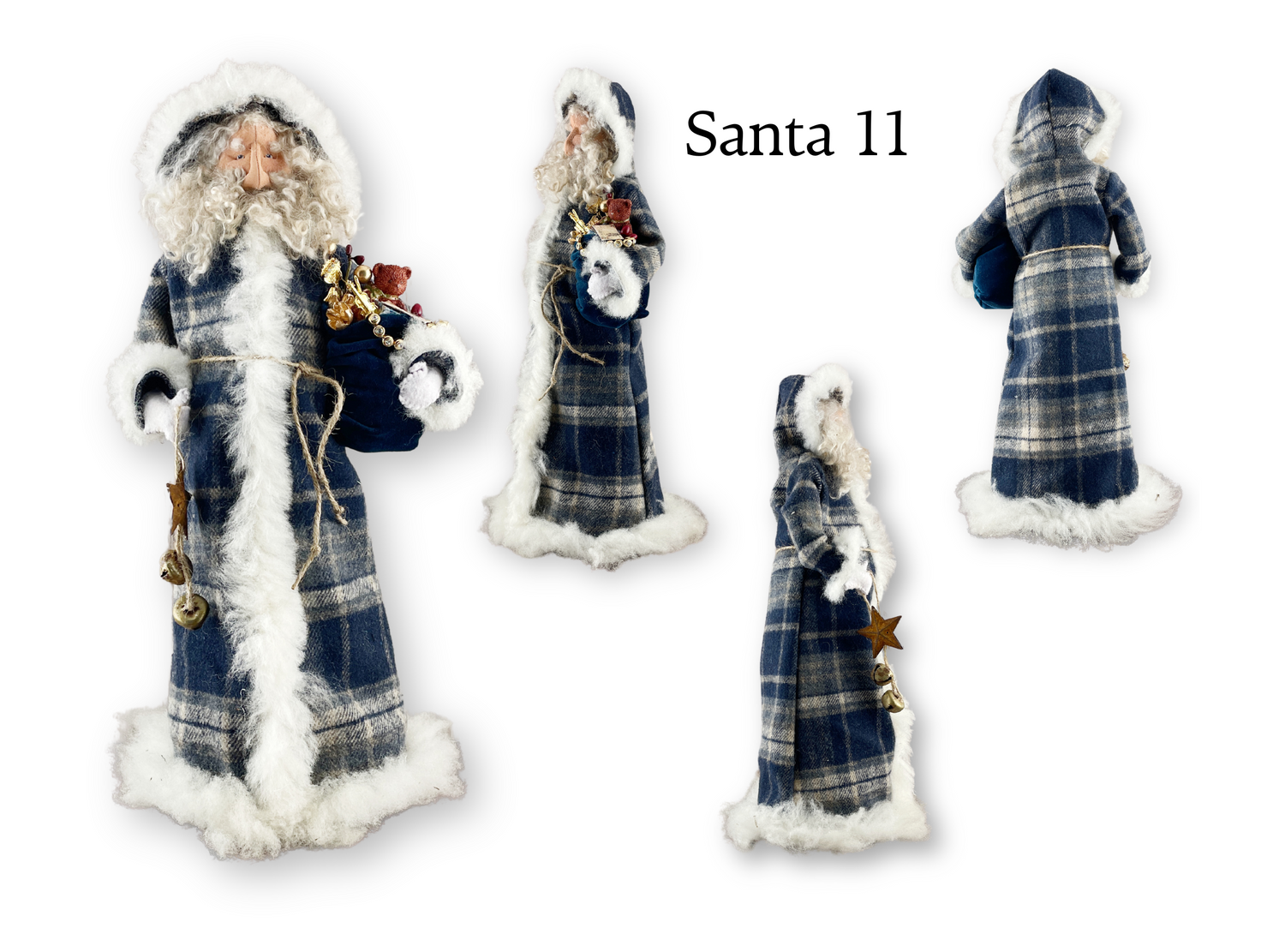 Handmade Santa Doll / One of a Kind Father Christmas Decor / Unique Heirloom Christmas Decoration