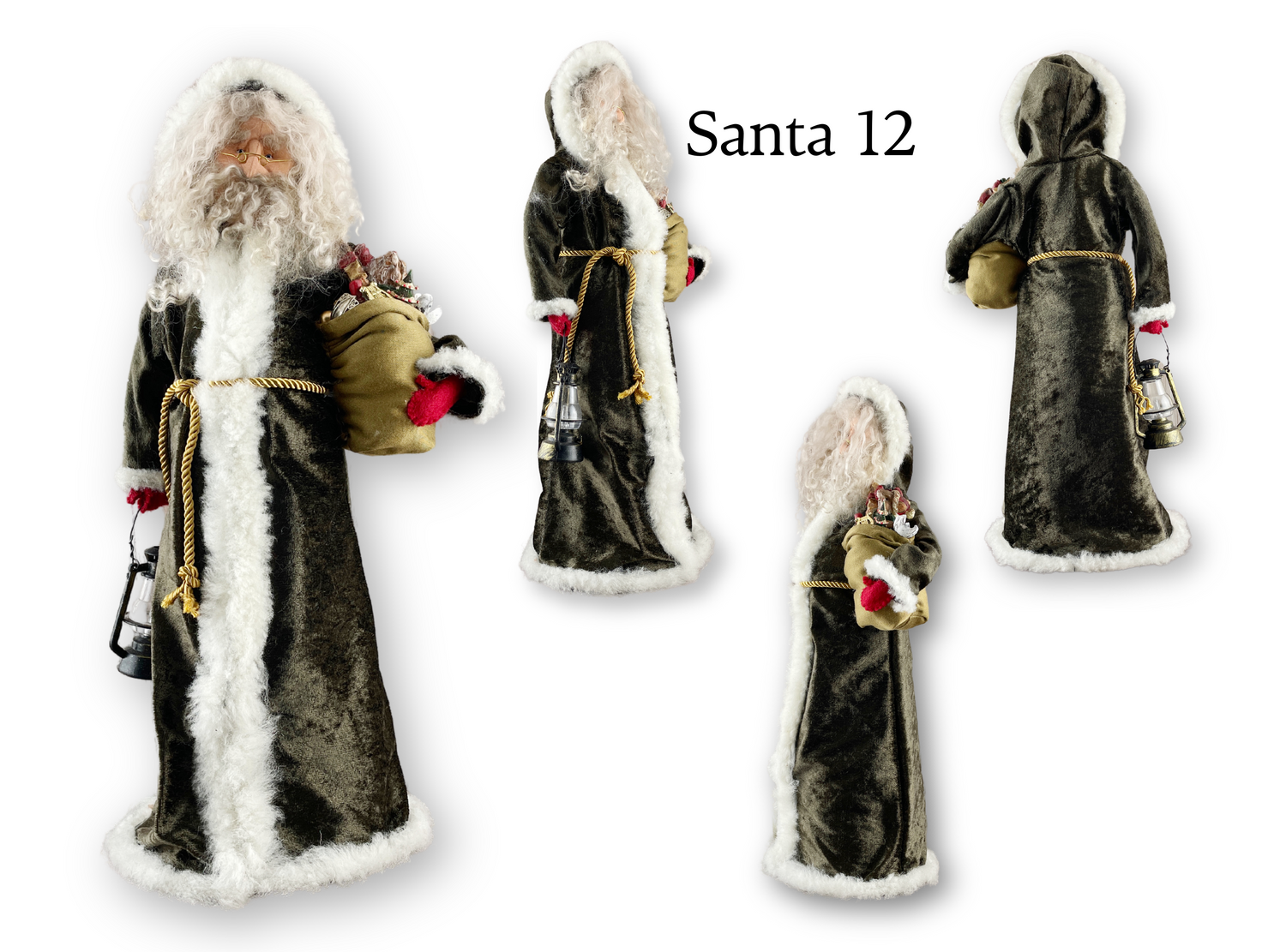 Handmade Santa Doll / One of a Kind Father Christmas Decor / Unique Heirloom Christmas Decoration