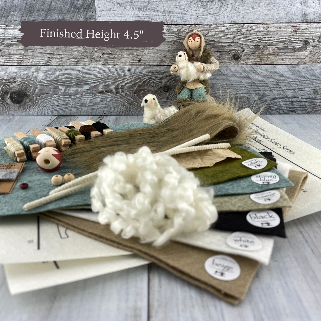 Christmas Nativity Series Shepherd &amp; Sheep Craft Kit