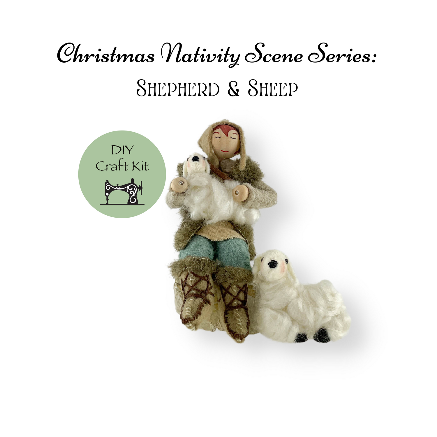 Christmas Nativity Series Shepherd &amp; Sheep Craft Kit