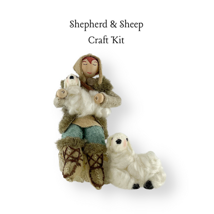 Christmas Nativity Series Shepherd &amp; Sheep Craft Kit