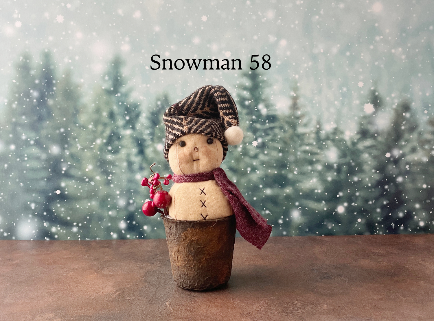 Rustic Little Snowman