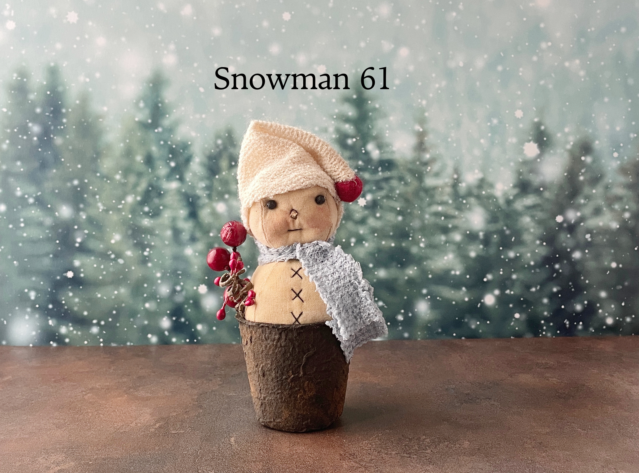 Rustic Little Snowman