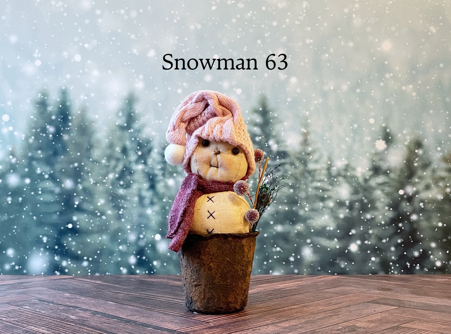 Rustic Little Snowman