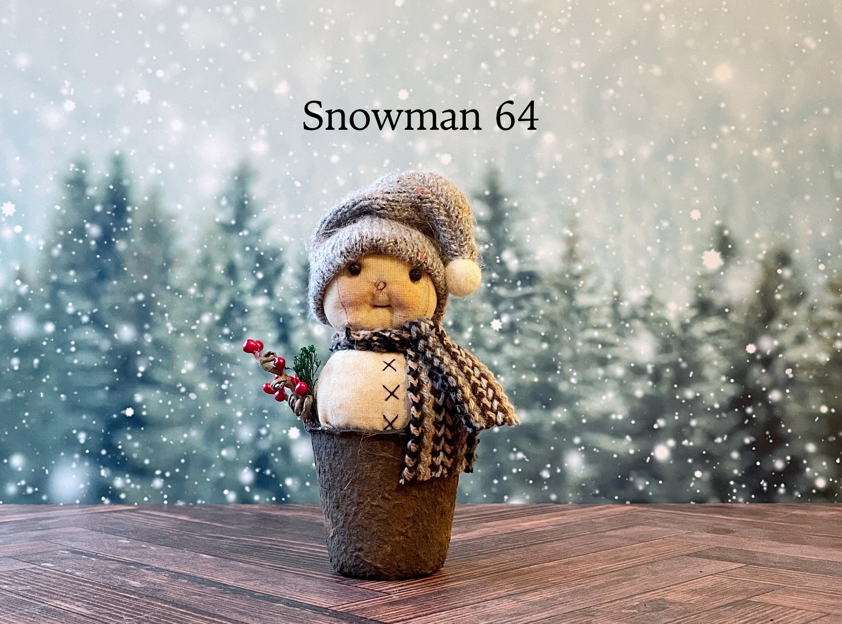 Rustic Little Snowman