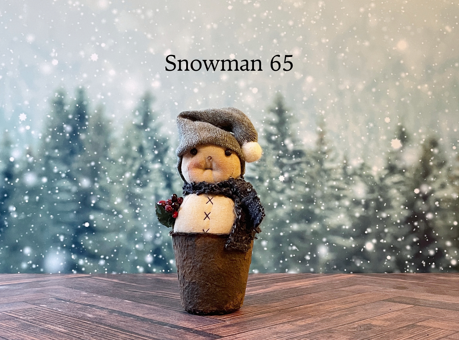 Rustic Little Snowman